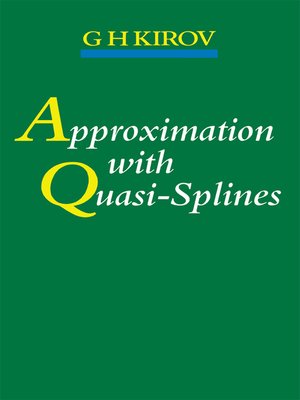 cover image of Approximation with Quasi-Splines